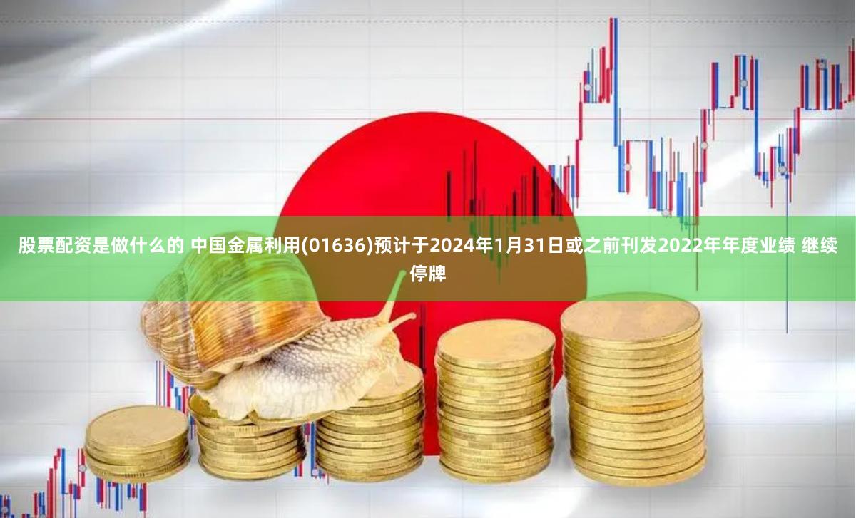 股票配资是做什么的 中国金属利用(01636)预计于2024年1月31日或之前刊发2022年年度业绩 继续停牌